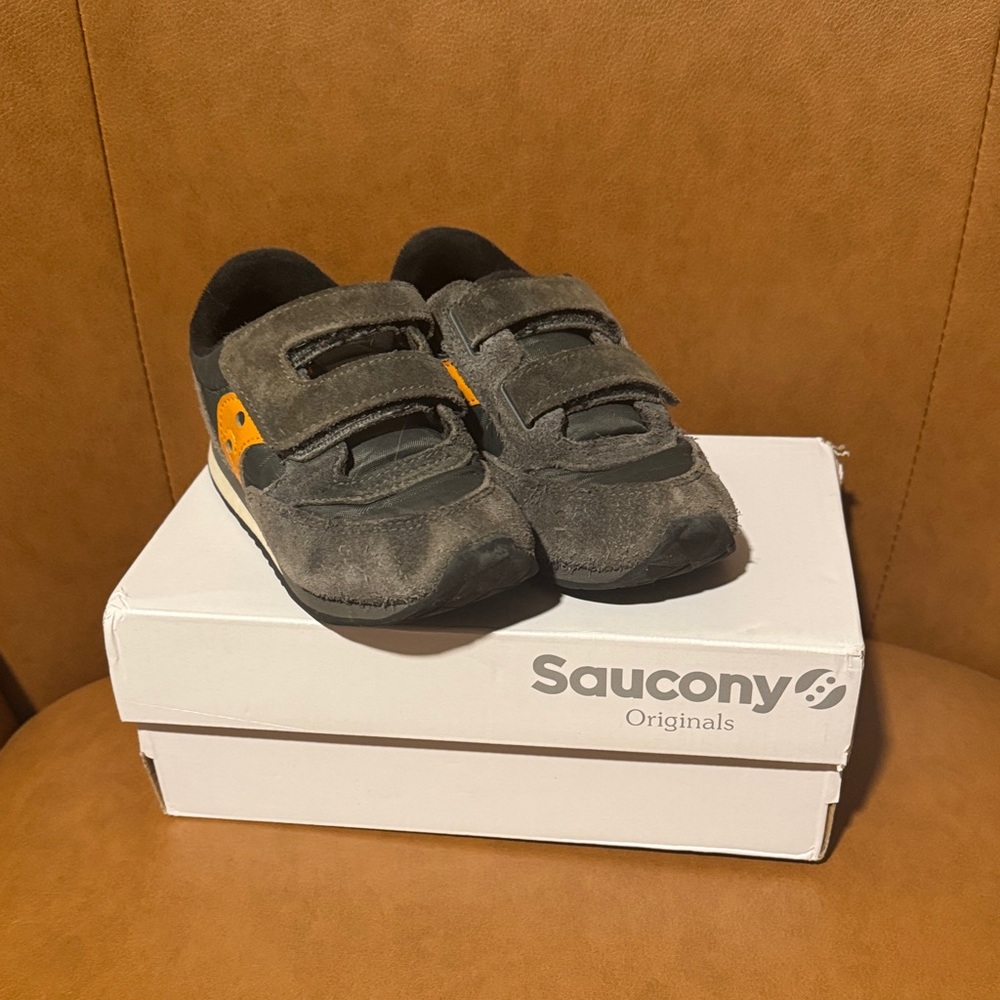 Saucony Kids Sneakers - Black and Orange